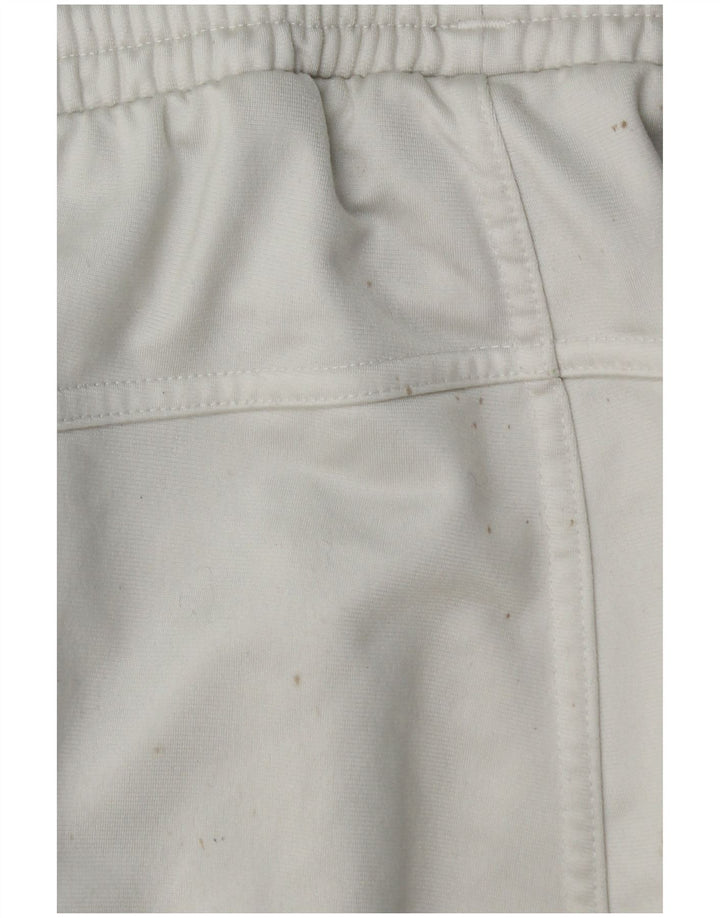 Pantaloni da tuta da uomo ADIDAS poliestere bianco medio