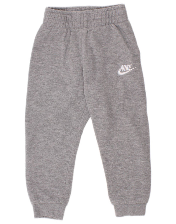 Pantaloni della tuta da ragazzo Nike Joggers 2-3 anni in cotone grigio screziato