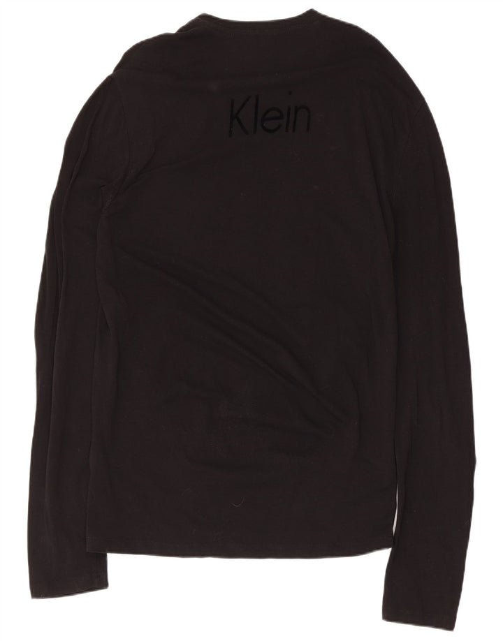 Calvin Klein Jeans Top grafico da uomo manica lunga medio nero