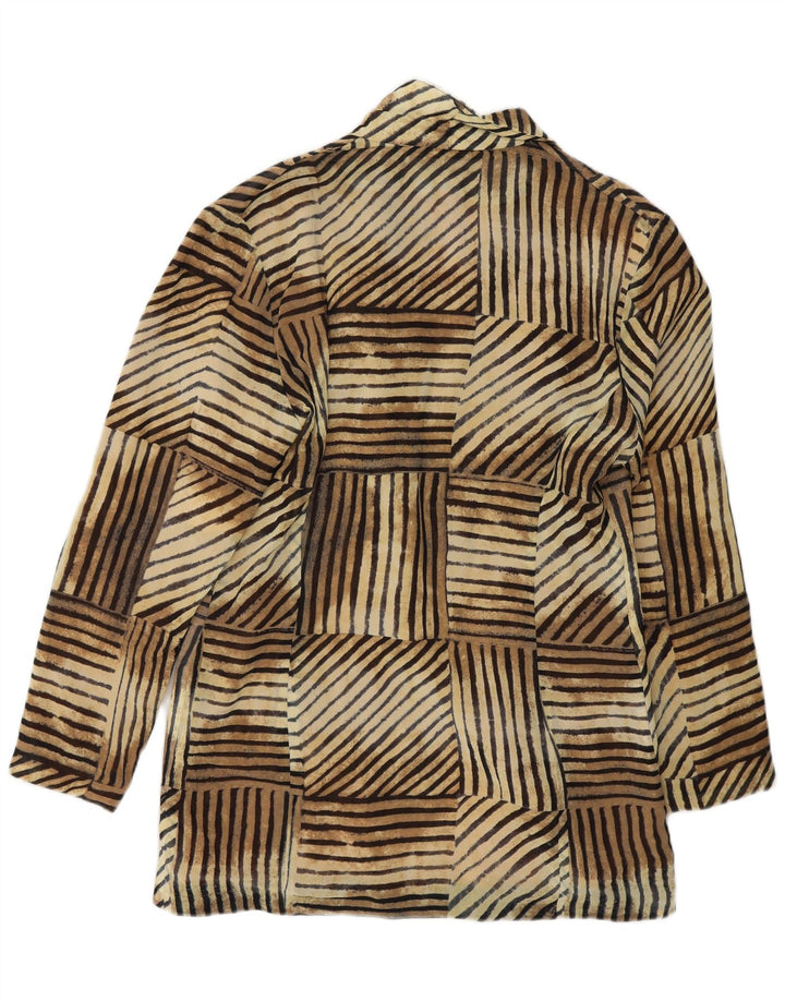 Giacca Blazer a 2 Bottoni Fantasia da Donna Sandro IT 42 Marrone Medio a Righe