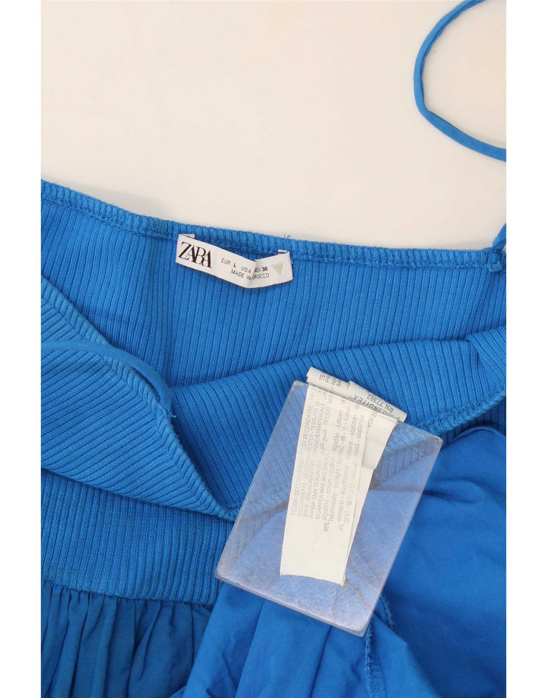 Prendisole da donna Zara UK 14 grande in cotone blu