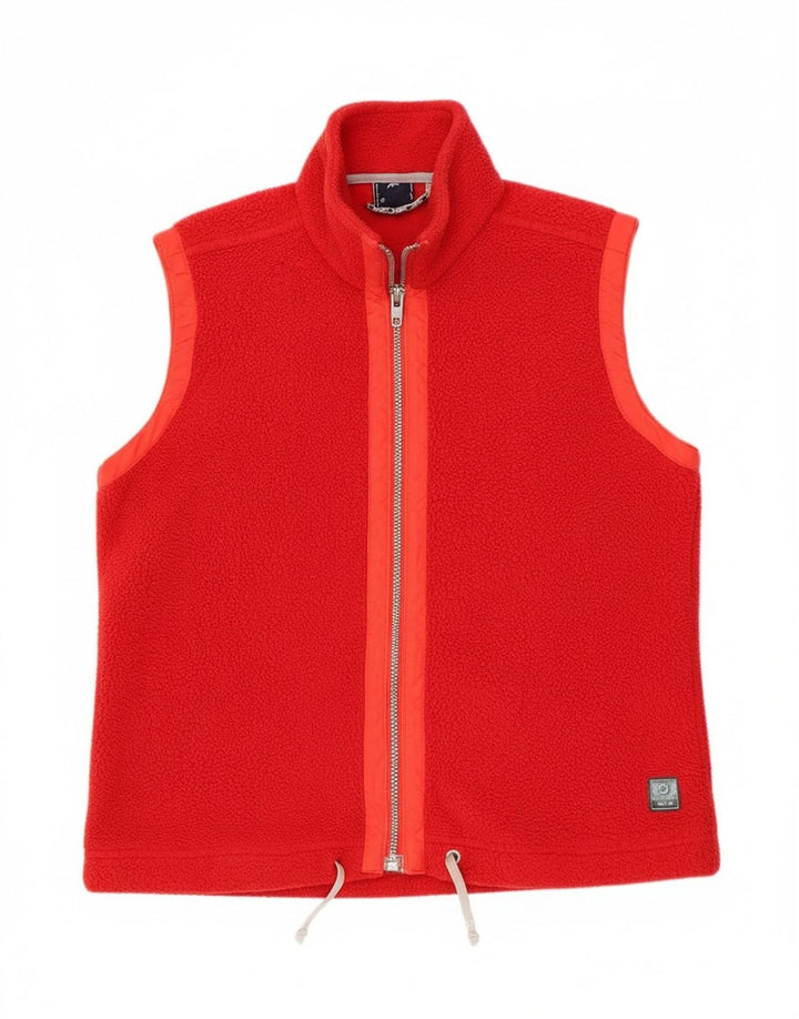 Gilet in pile da donna Murphy & Nye UK 14 poliestere rosso medio