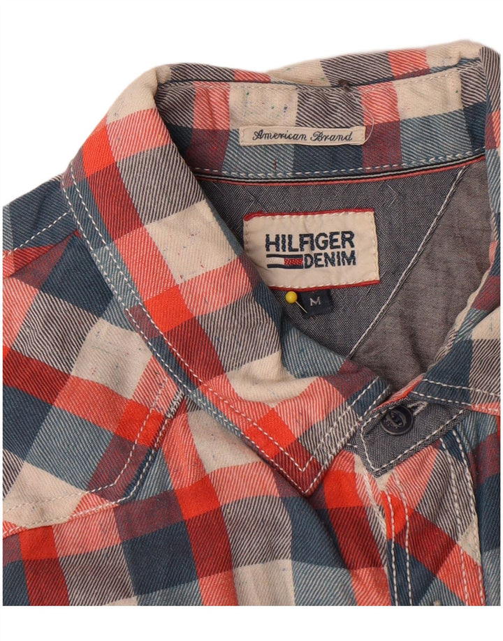 Camicia da uomo Tommy Hilfiger in cotone a quadri multicolore medio