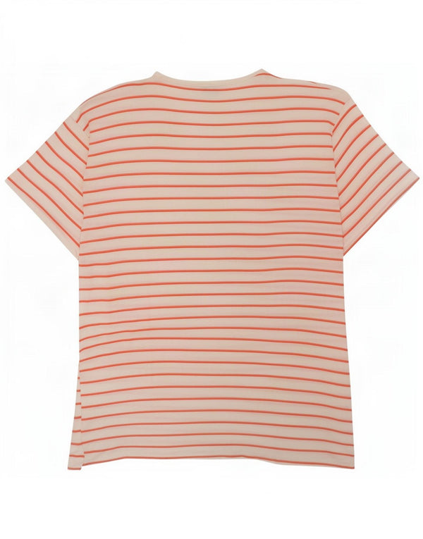 T-shirt da donna C&A Top UK 16 cotone a righe grandi bianche