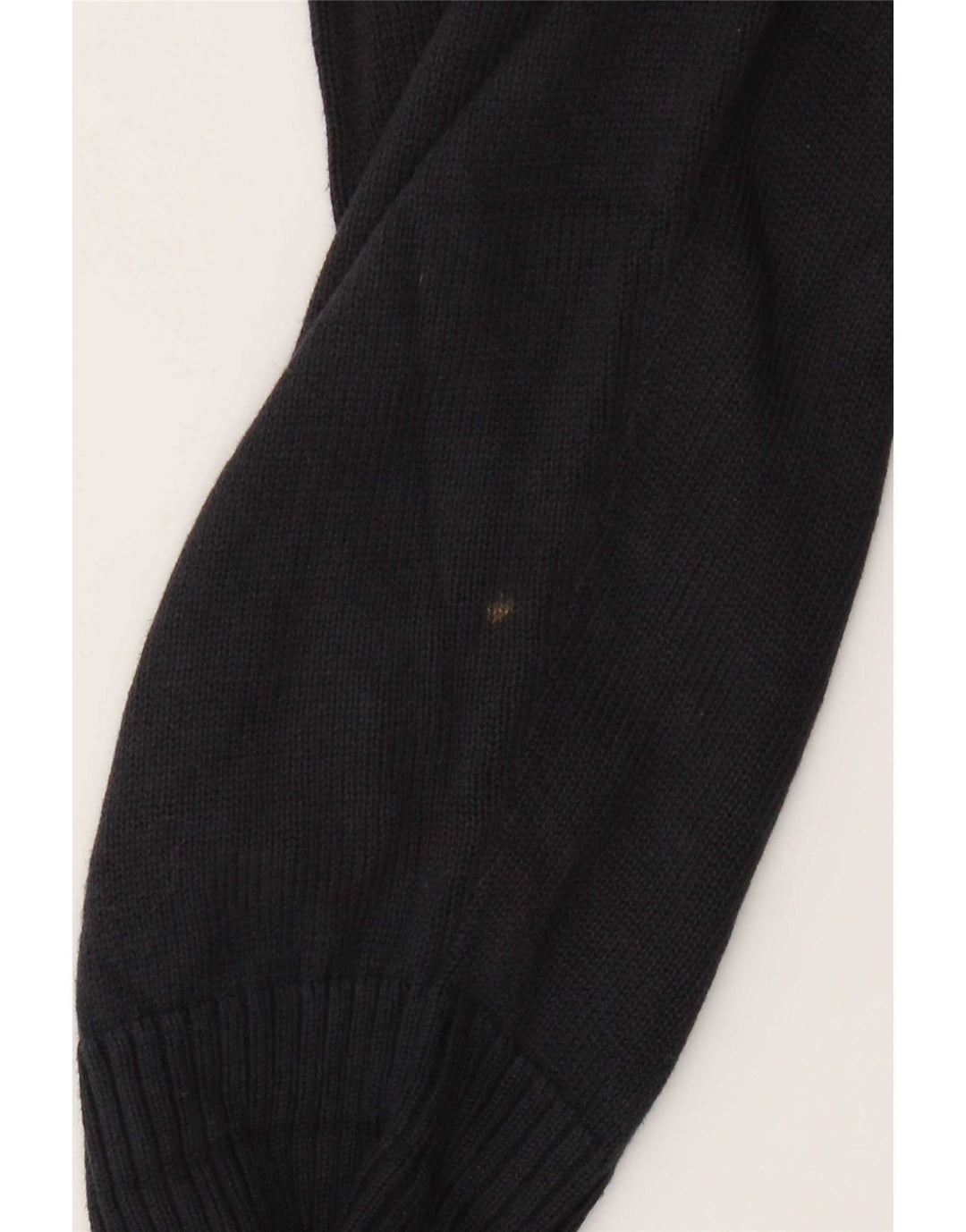 Maglione da uomo Marks & Spencer con zip e collo in cotone medio blu navy
