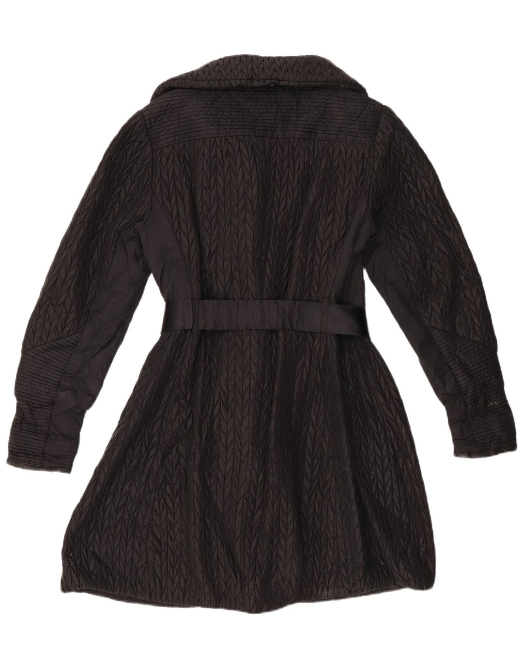 Cappotto imbottito da donna Karen Millen UK 12 medio nero in poliammide