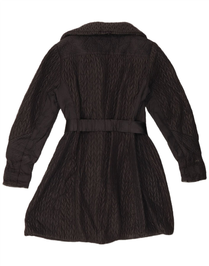 Cappotto imbottito da donna Karen Millen UK 12 medio nero in poliammide