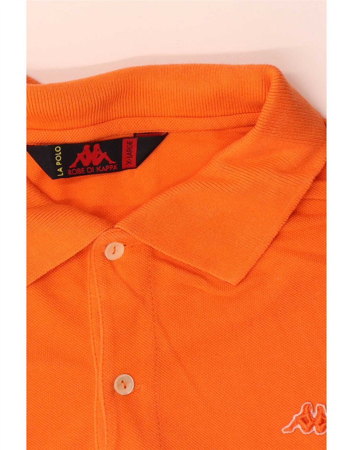 Polo Kappa Uomo XL Cotone Arancione
