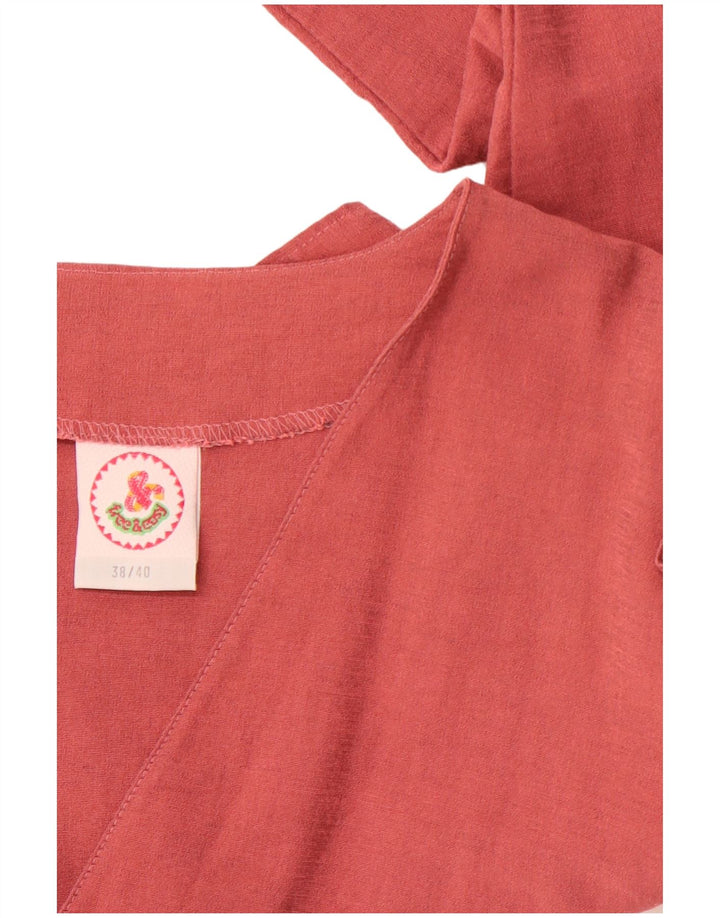 Top corto da donna VINTAGE EU 38/40 Viscosa rosa medio