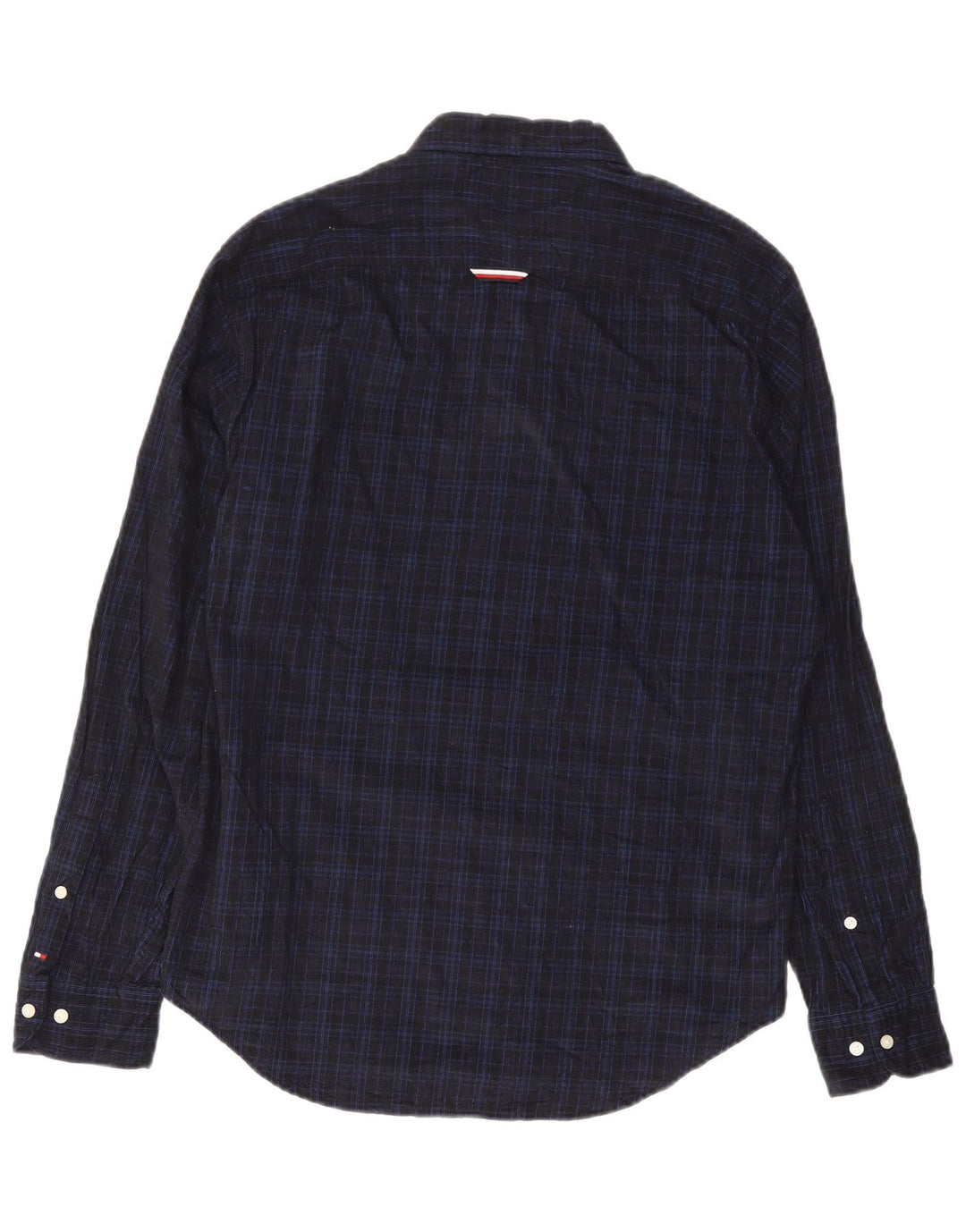 Camicia a quadri vestibilità regolare da uomo Tommy Hilfiger Large Navy Check Preppy