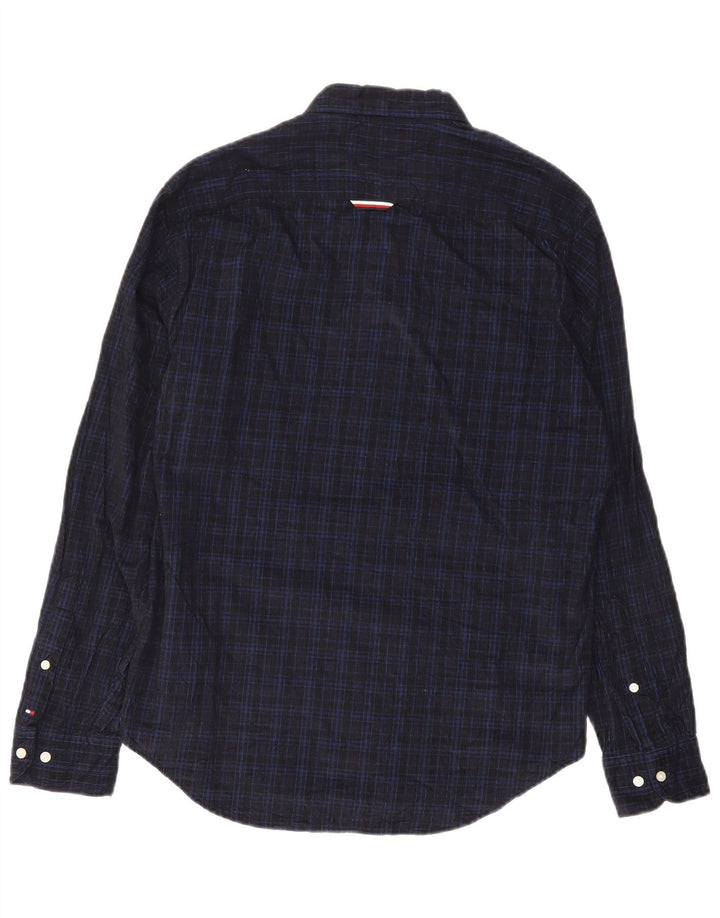 Camicia a quadri vestibilità regolare da uomo Tommy Hilfiger Large Navy Check Preppy