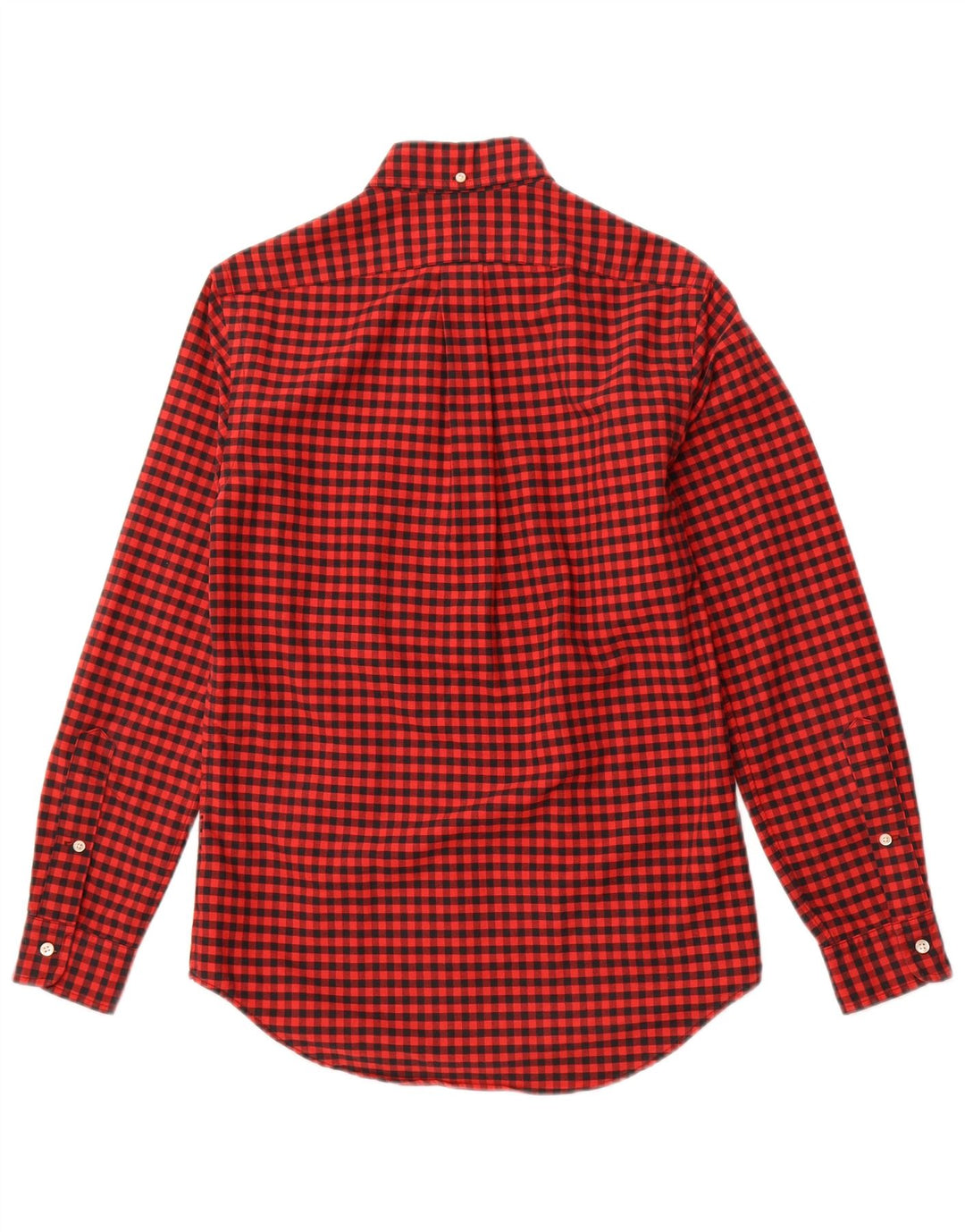 RALPH LAUREN Camicia da uomo in flanella dal taglio classico XS in cotone a quadretti rosso
