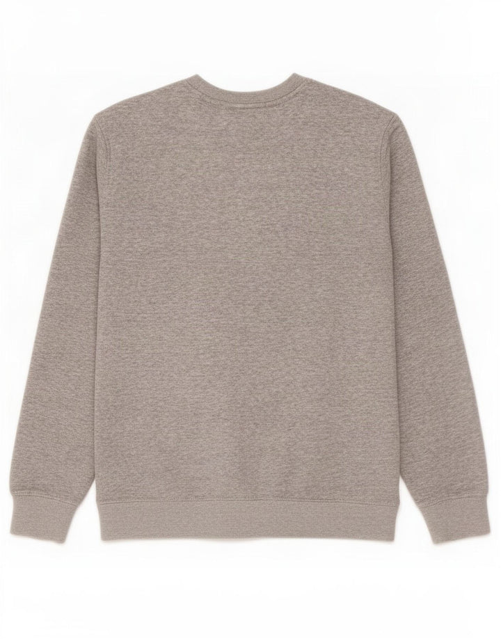 Felpa grafica da uomo Champion, maglione piccolo, cotone chiazzato grigio