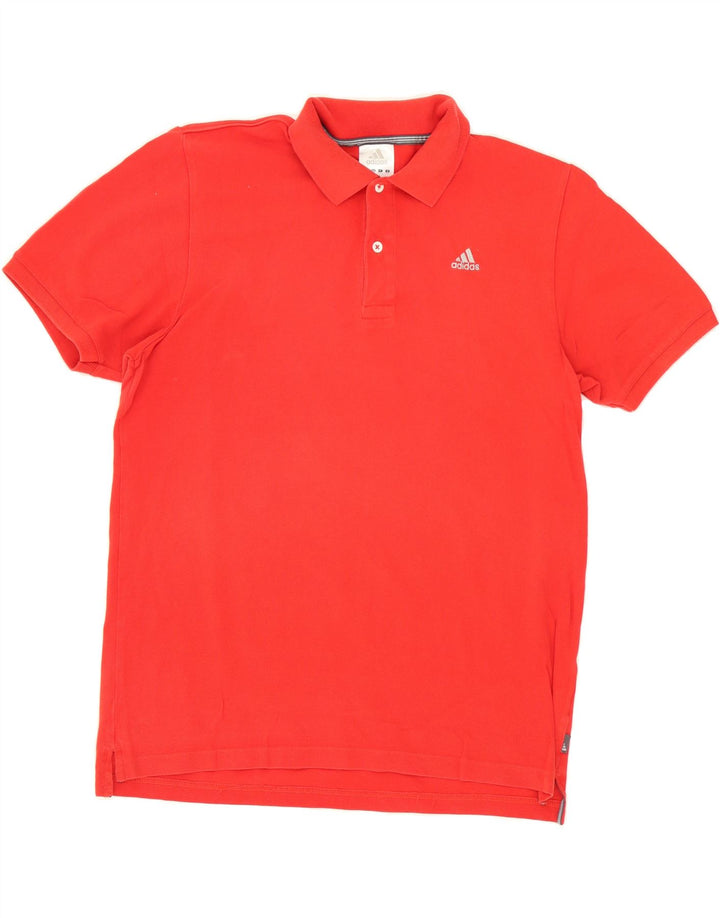 ADIDAS Mens Polo Shirt Large Red Cotton Vintage Adidas and Second-Hand Adidas from Messina Hembry 