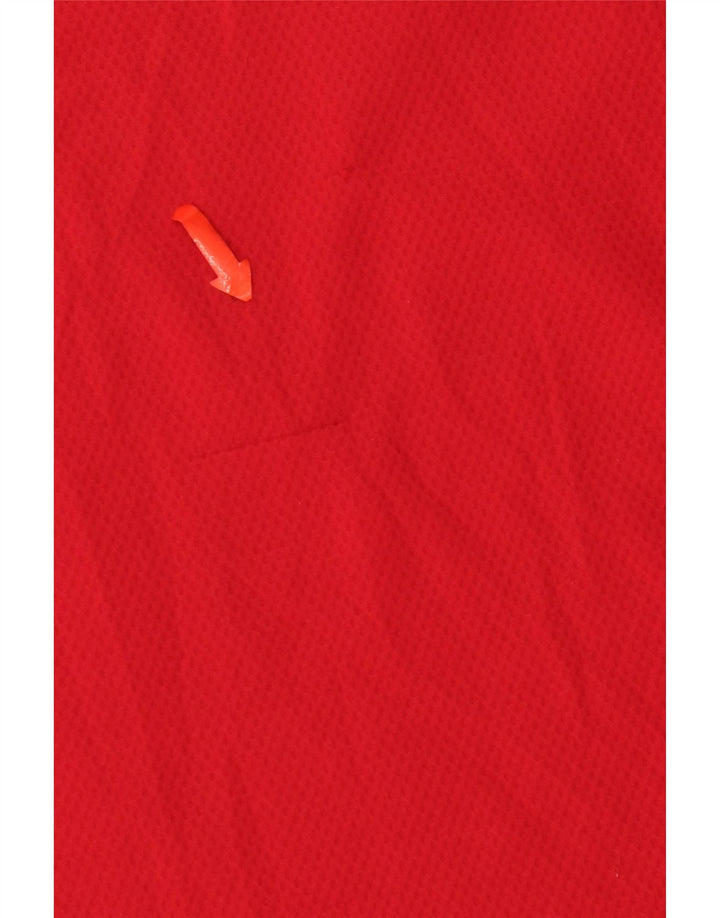 T-shirt Nike Dri Fit da uomo, grande, in poliestere color block rosso
