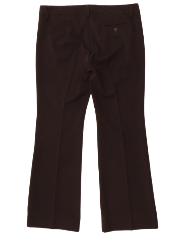 Pantaloni da abito bootcut EMME da donna Marella UK 10 piccoli W32 L27 neri