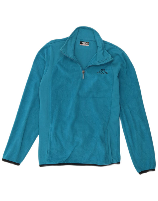 Maglione in pile da donna Kappa con zip e collo UK 14 grande blu