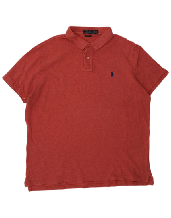 Polo Ralph Lauren Camicia slim fit personalizzata da uomo XL in cotone rosso