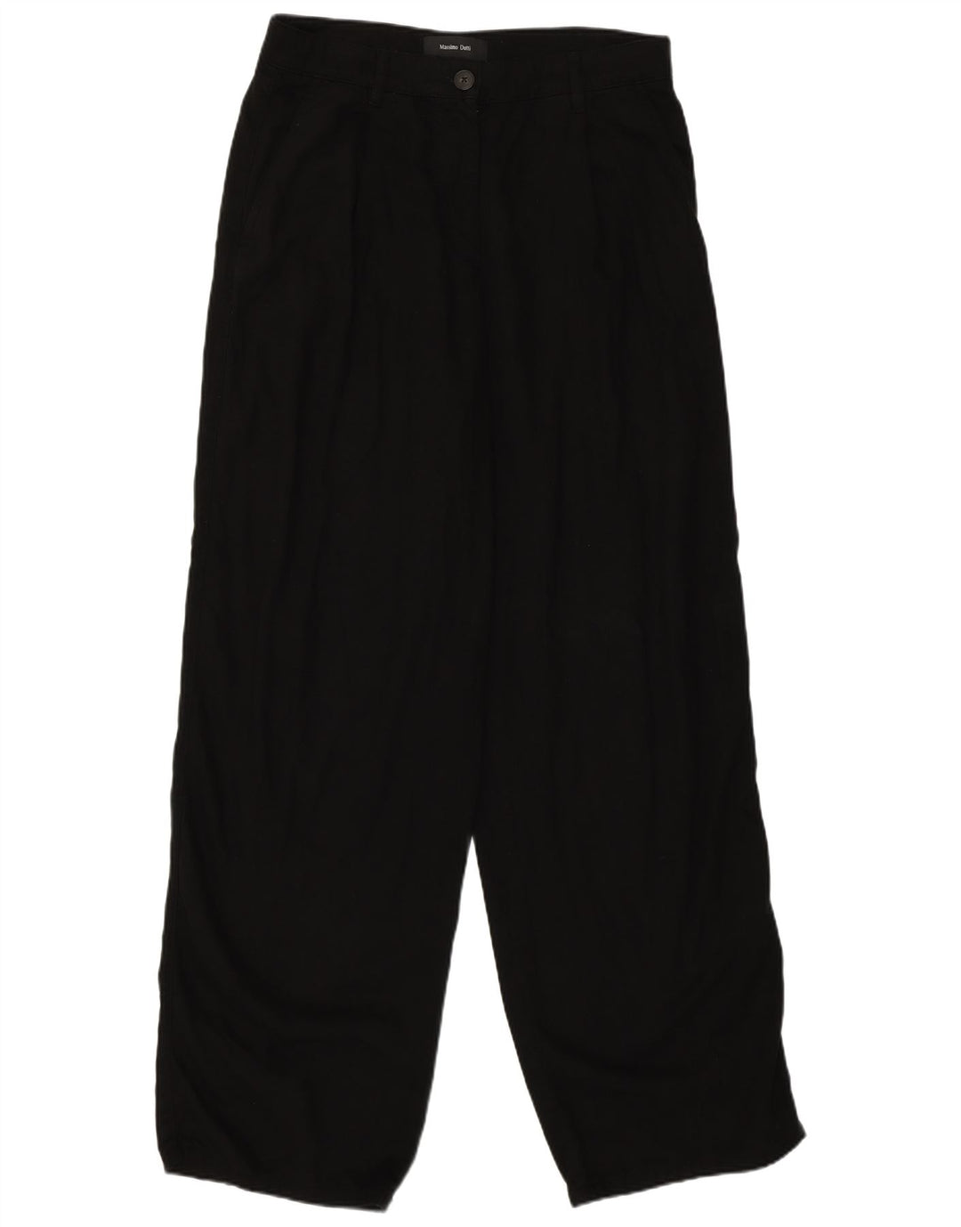 Pantaloni casual dritti da donna Massimo Dutti EU 38 Small W28 L31 Nero