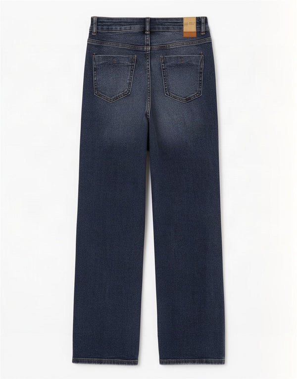 Jeans Zara da donna a vita alta EU 34 2XS W24 L27 Cotone blu navy