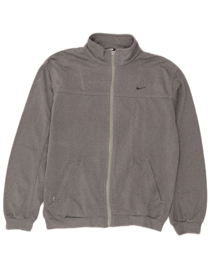 Giacca da ginnastica grafica da ragazzo Nike 12-13 anni, grande, grigio screziato