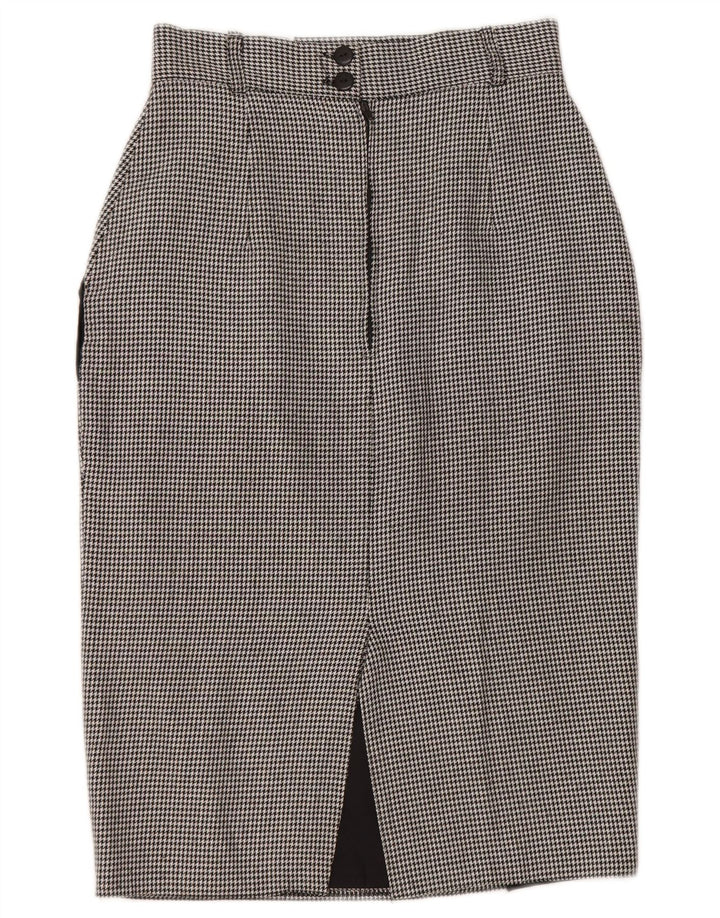 Gonna a tubino da donna St. Bernard UK 10 piccola W25 pied de poule nera