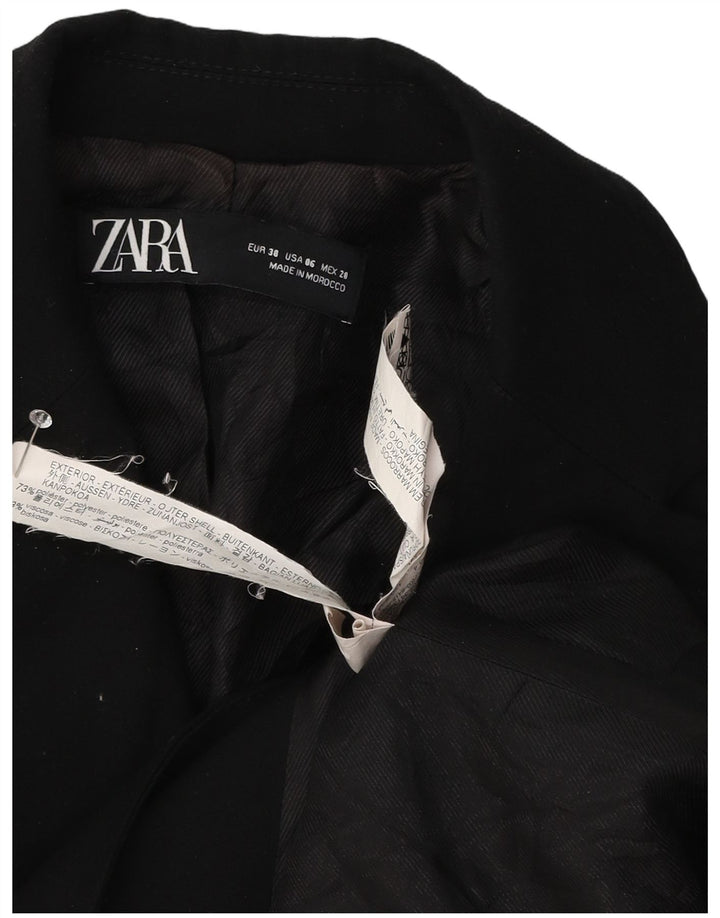 Giacca blazer oversize a 1 bottone da donna Zara EU 38 piccola in poliestere nero