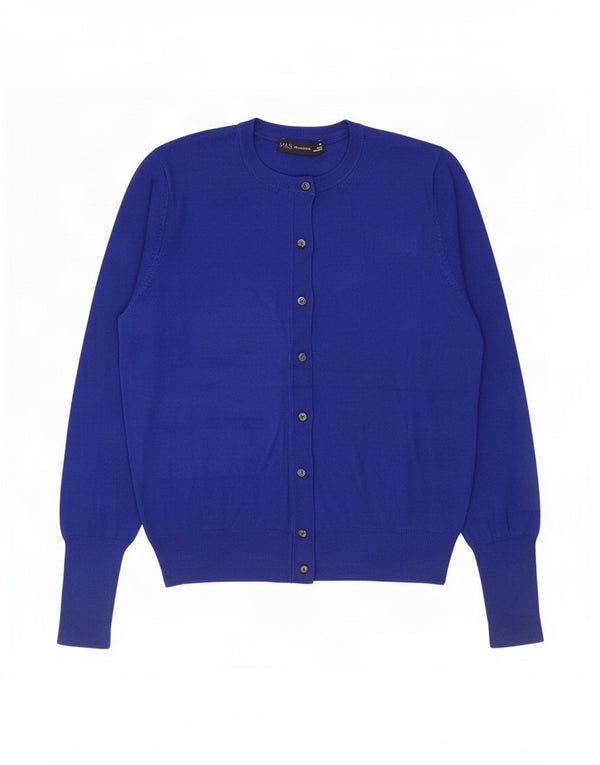 Maglione cardigan da donna Marks & Spencer UK 14 Blu medio