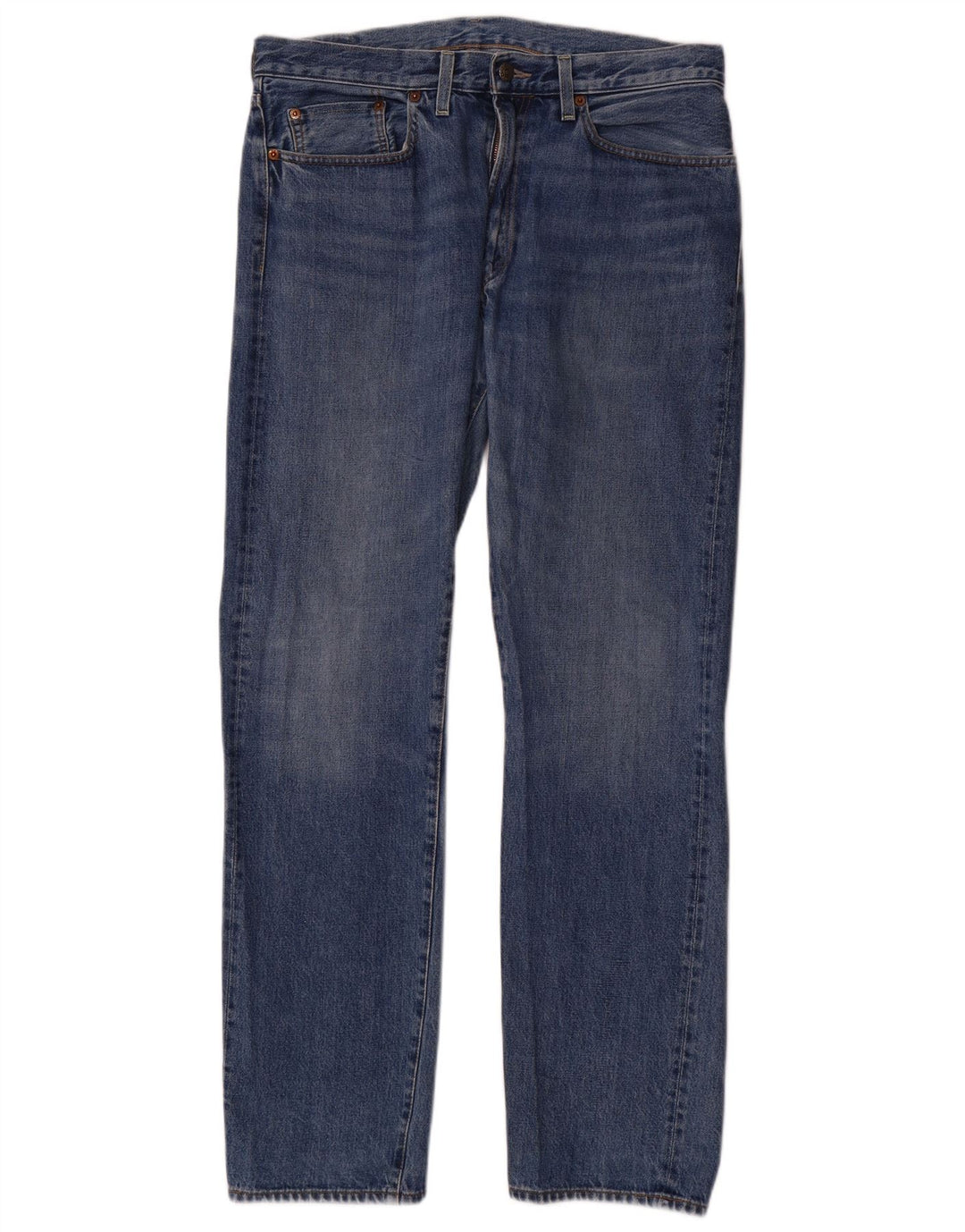 Jeans dritti da uomo Levi's W34 L32 in cotone blu