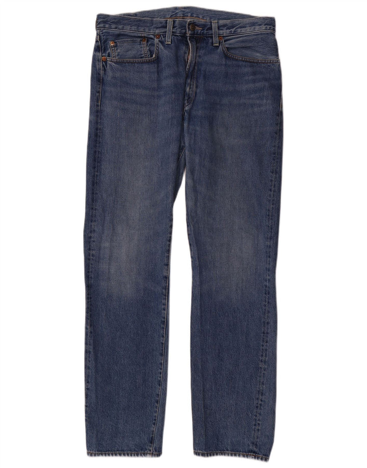 Jeans dritti da uomo Levi's W34 L32 in cotone blu