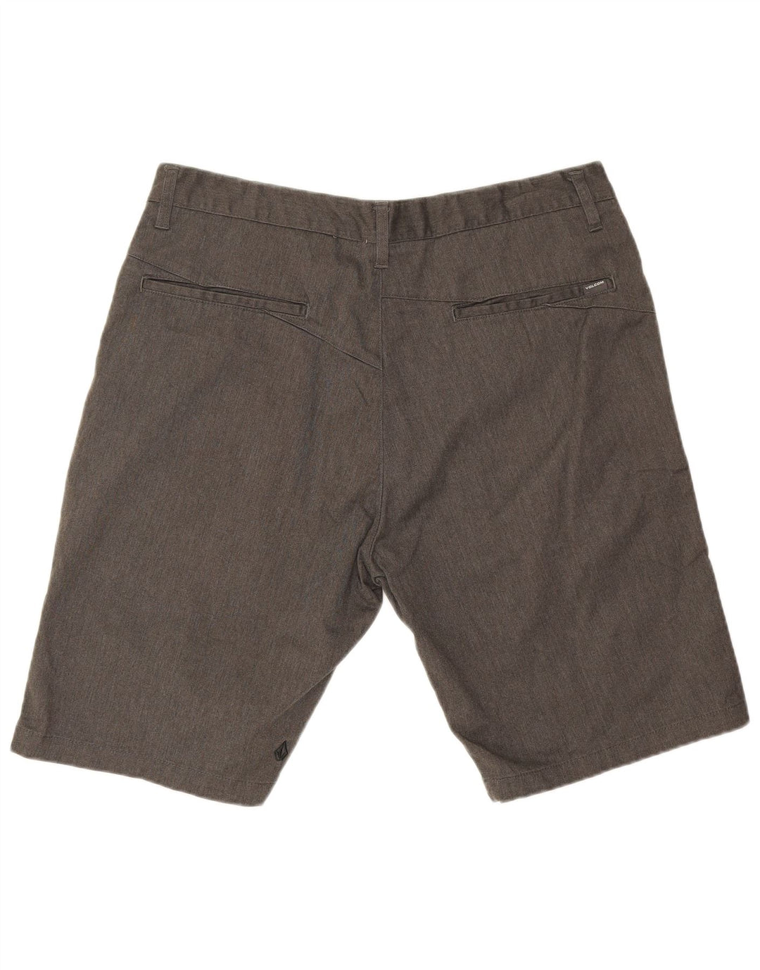 Pantaloncini chino da uomo Volcom W36 grandi in cotone grigio