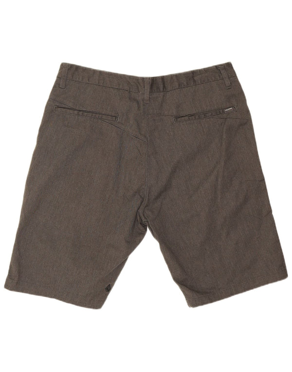 Pantaloncini chino da uomo Volcom W36 grandi in cotone grigio
