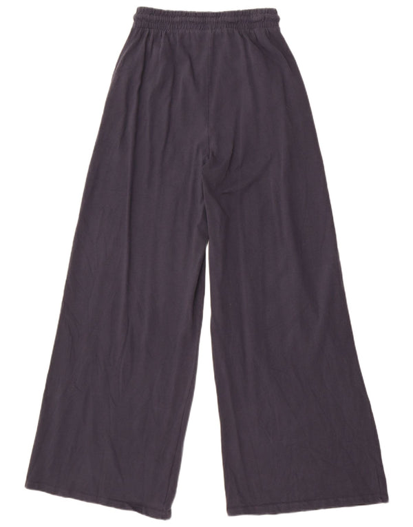 Pantaloni da tuta da donna Zara a gamba larga UK 10 piccoli in cotone blu navy