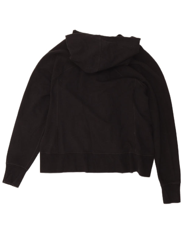 Felpa con cappuccio e zip da donna Nike UK 18 XL cotone nero