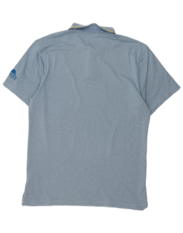 Polo Nike da uomo Dri Fit piccola in poliestere a righe blu