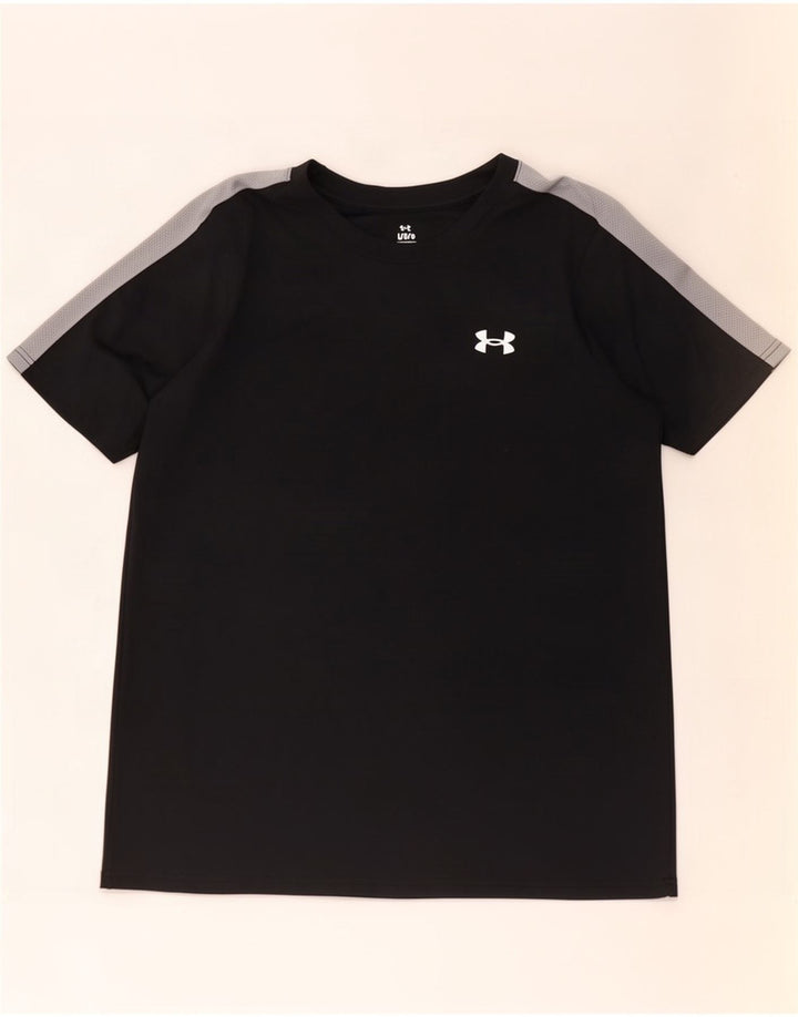T-shirt da uomo Under Armour Top Large in poliestere color block nero