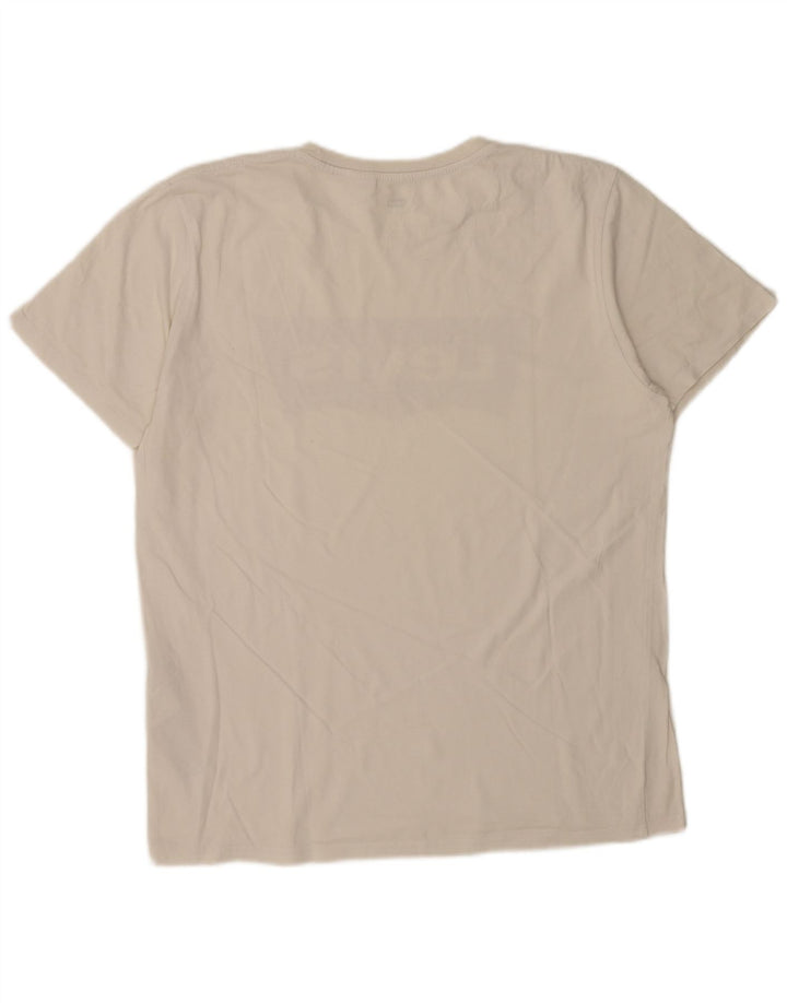 T-shirt grafica da uomo Levi's Top grande in cotone bianco