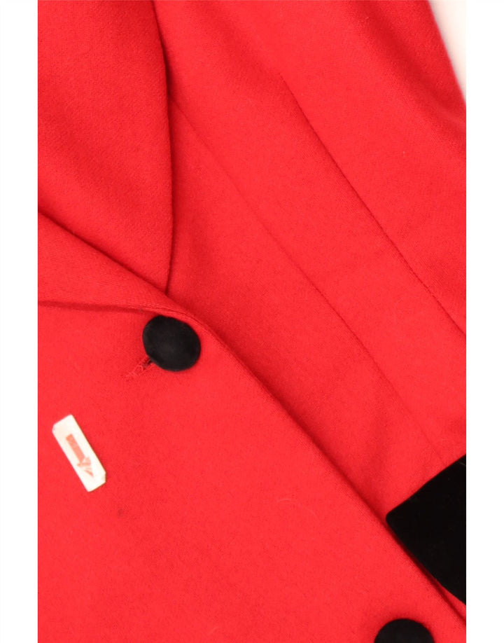Giacca blazer lunga da donna leggendaria del 1957 IT 44 Colorblock rosso medio
