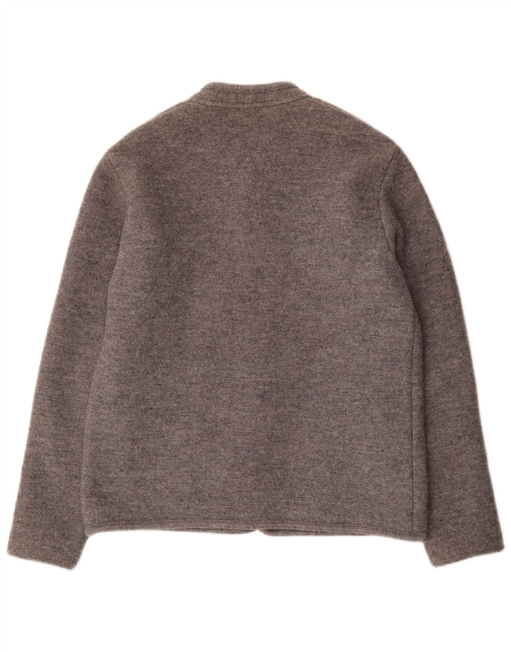 Maglione cardigan da uomo SCHEIBER IT 50 Lana grigio medio