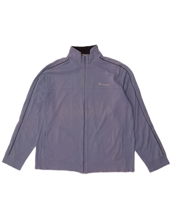 Champion Mens Tracksuit Top Jacket XL Blue Cotton