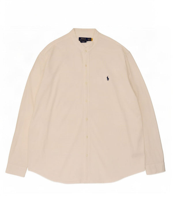 Camicia da uomo Polo Ralph Lauren 2XL cotone bianco