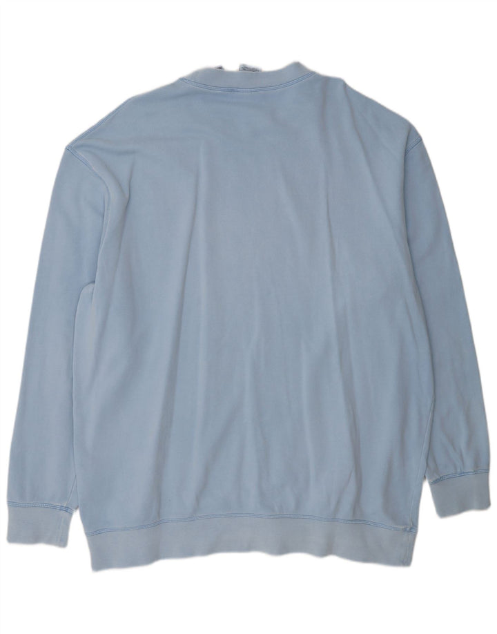 Felpa da uomo ADIDAS maglione 2XL cotone blu