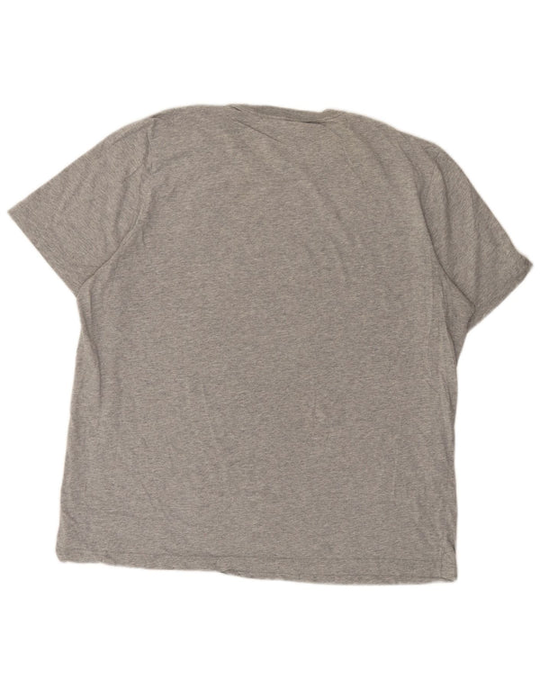 Adidas Mens T-Shirt Top XL Grey Flecked Cotton