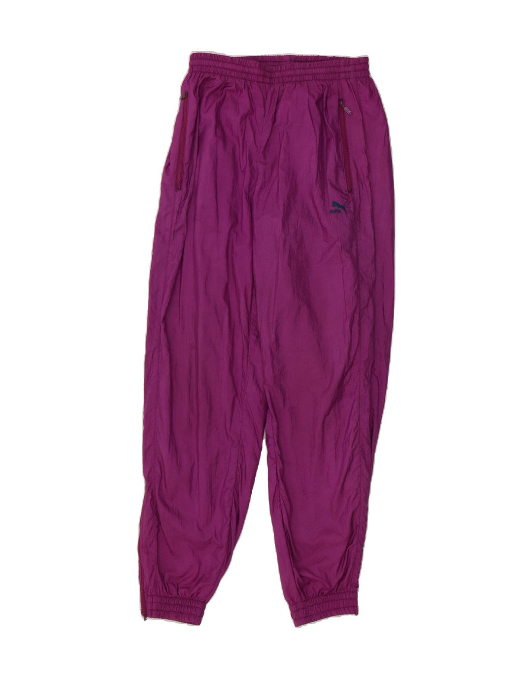 PUMA Womens Tracksuit Trousers Joggers UK 14 Medium Purple Polyamide Vintage Puma and Second-Hand Puma from Messina Hembry 