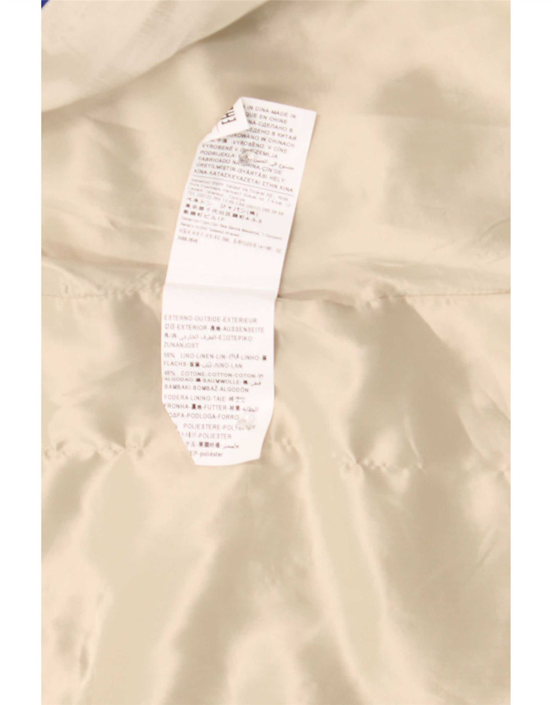Cappotto da donna Benetton UK 12 Lino beige medio