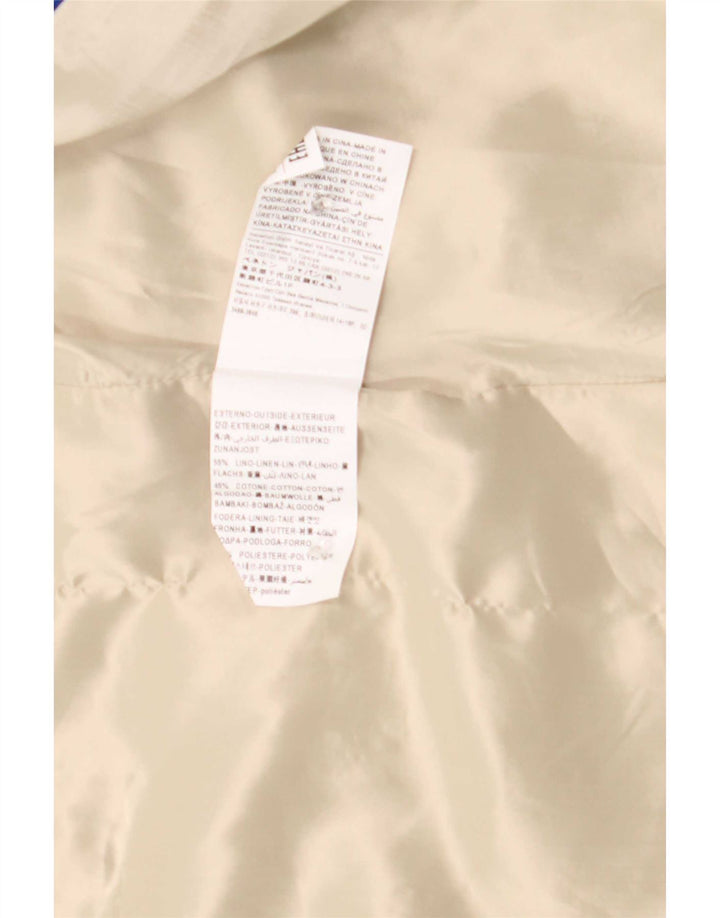 Cappotto da donna Benetton UK 12 Lino beige medio