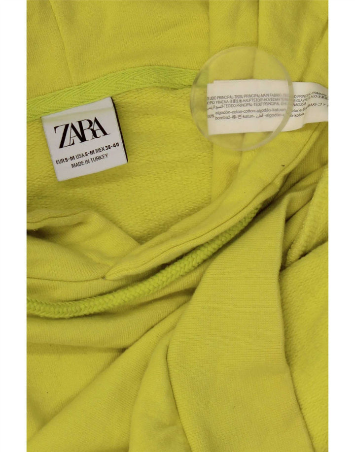 Maglione con cappuccio da uomo Zara piccolo in cotone verde