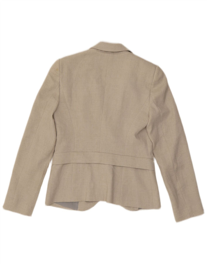 Giacca blazer a 2 bottoni da donna Emporio Armani IT 40 piccola poliestere grigio