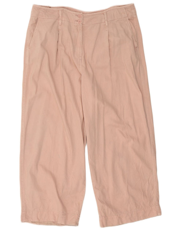 Pantaloni chino con pegged da donna Marks & Spencer UK 22 3XL W42 L28 Cotone rosa