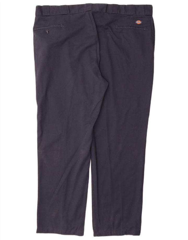 Pantaloni chino dritti da uomo 874 Dickies W46 L32 poliestere blu navy